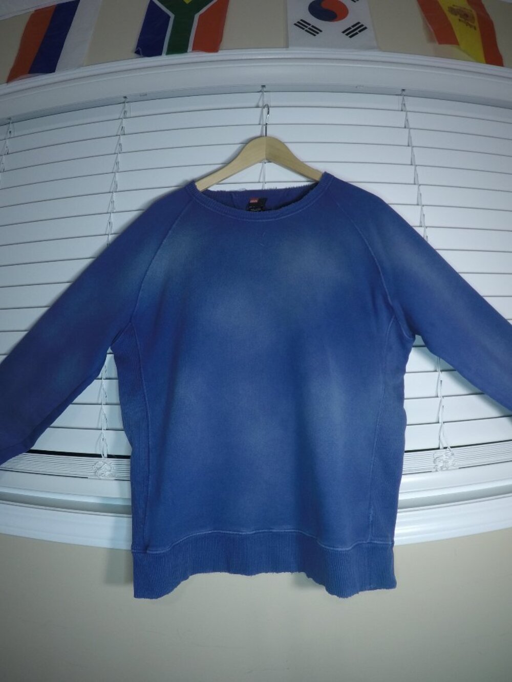 Diesel Crewneck Sweatshirt, Washed Indigo, Men's XL